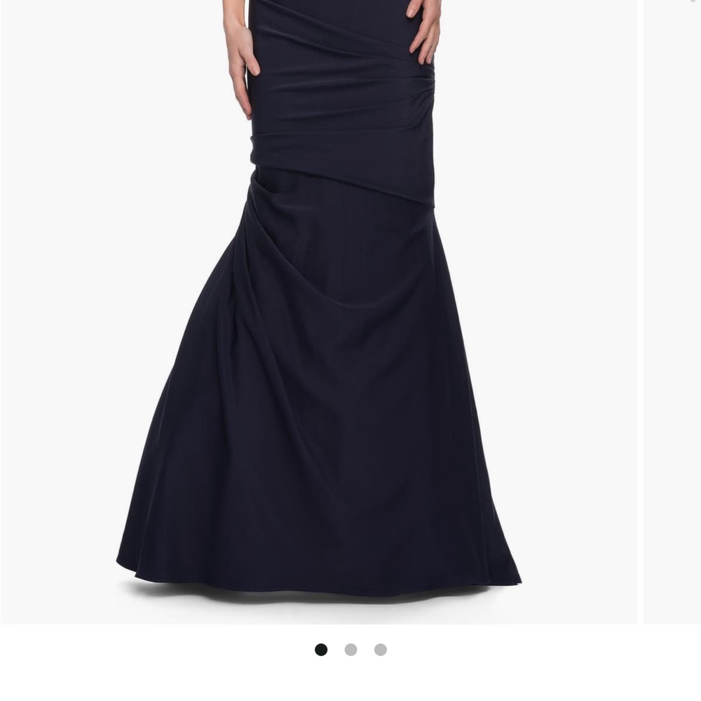 Elegant Navy Evening Gown La Femme brand new
